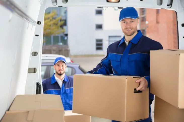 Moving helper unloading